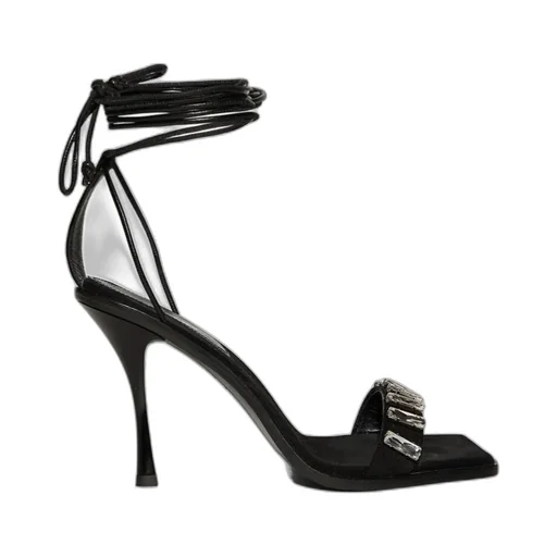 Square-Headed High-Heeled Sandals