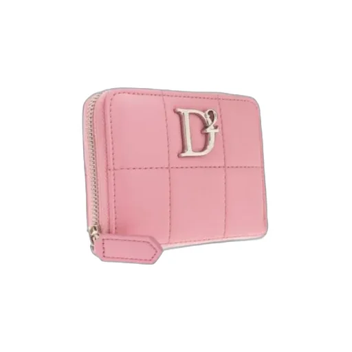 Logo Plaque Zip-Around Quilted Wallet