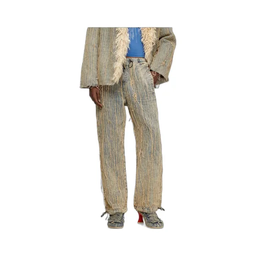 D-Martial Frayed-Detail Jeans