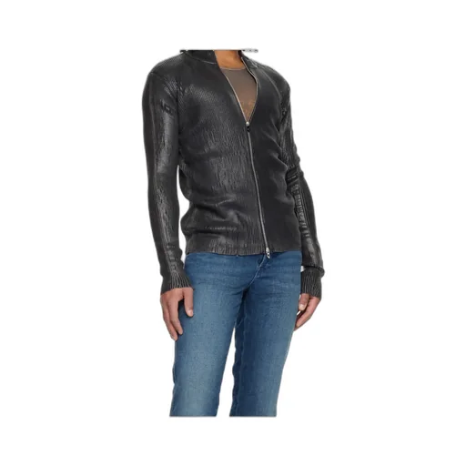 K-Dargy-D Ribbed Zip-Up Cardigan
