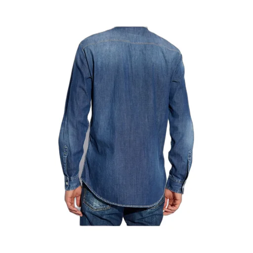 Long-Sleeved Denim Shirt