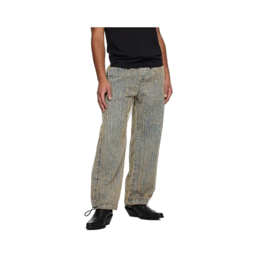 D-Martial Frayed-Detail Jeans