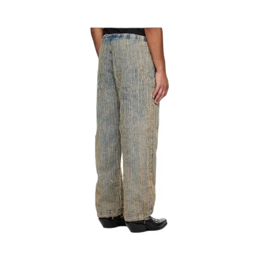 D-Martial Frayed-Detail Jeans