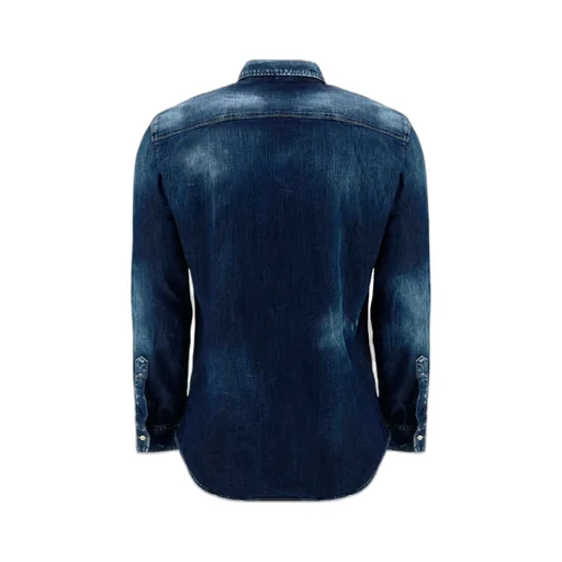 Logo Print Denim Shirt