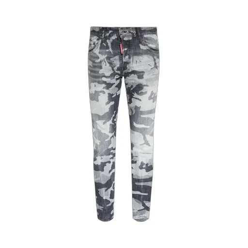 All-Over Camouflage Printed Skater Jeans