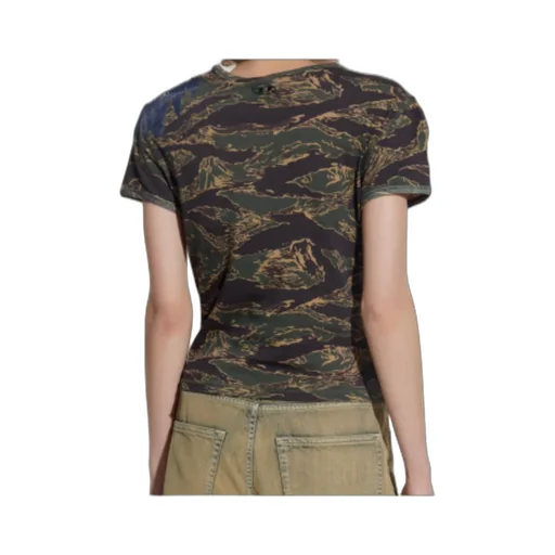 Eagle-Print Camouflage T-Shirt