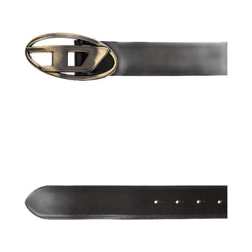 Oval D-Logo Leather Belt