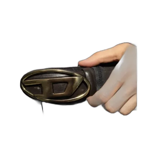 Oval D-Logo Leather Belt