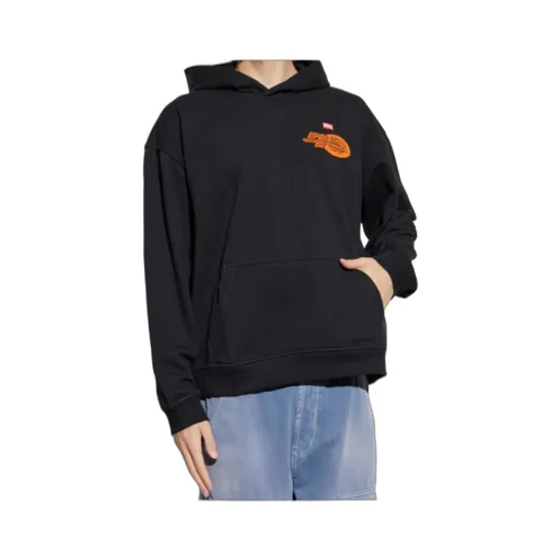 Graphic-Print Hooded Sweatshirt