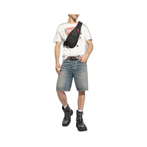 Logo Denim Shorts
