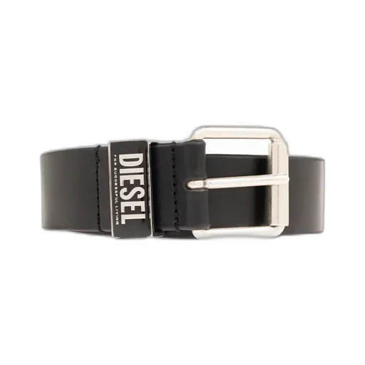 Logo-Plaque Leather Belt