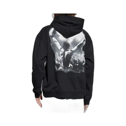 Graphic-Print Hooded Sweatshirt