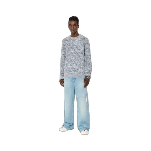 Logo-Jacquard Long-Sleeved Jumper
