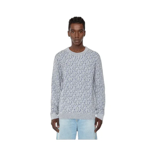 Logo-Jacquard Long-Sleeved Jumper