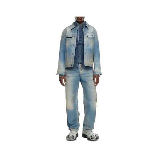 D-Barcy-S3 Distressed Denim Trucker Jacket
