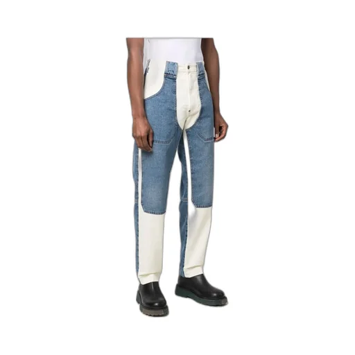 Panelled Straight-Leg Jeans