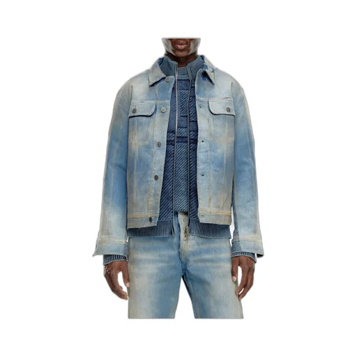D-Barcy-S3 Distressed Denim Trucker Jacket