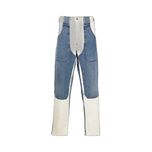 Panelled Straight-Leg Jeans