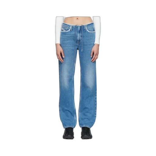 Diesel Logo Long Sleeve Crop Top