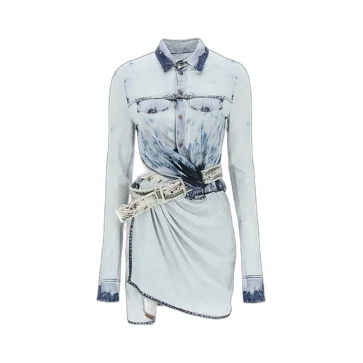 D-Hanne Asymmetric Denim Dress