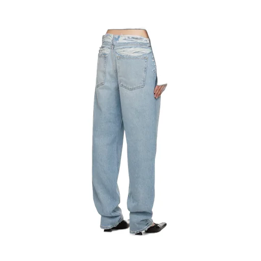 Mid-Rise Ripped-Detail Jeans