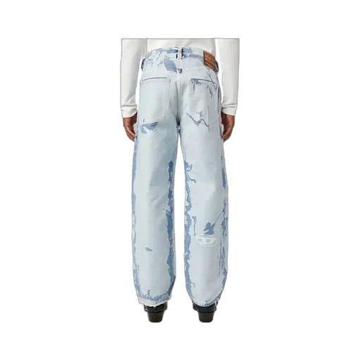 2010 Distressed Straight-Leg Jeans