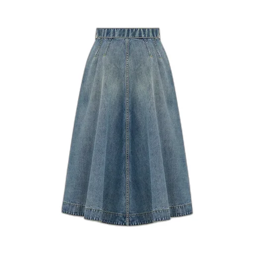 Mid-Length Flared Skirt