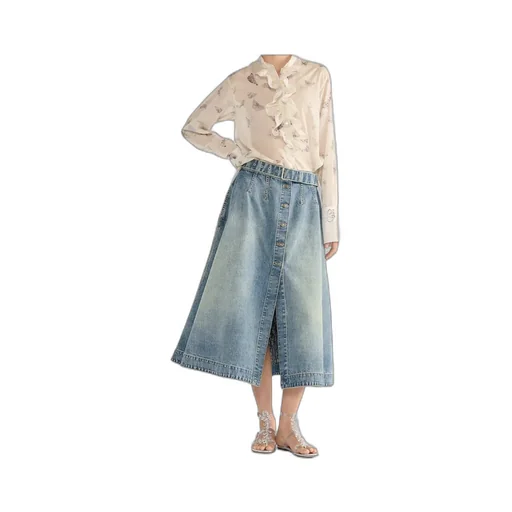 Mid-Length Flared Skirt