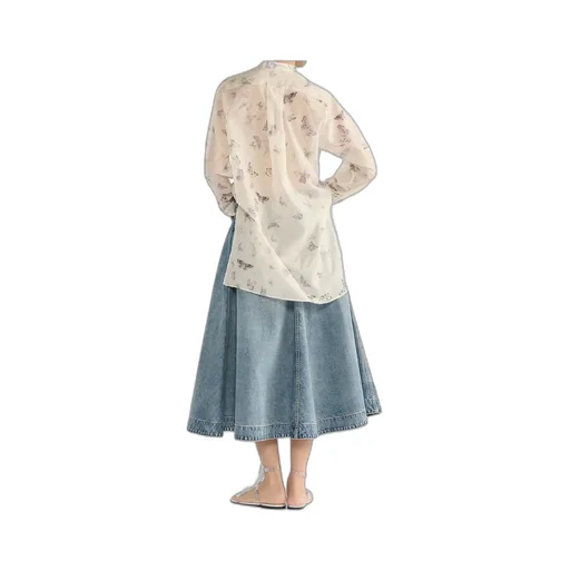 Mid-Length Flared Skirt