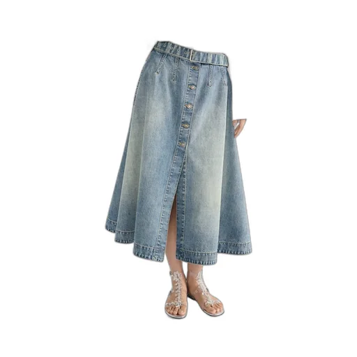 Mid-Length Flared Skirt