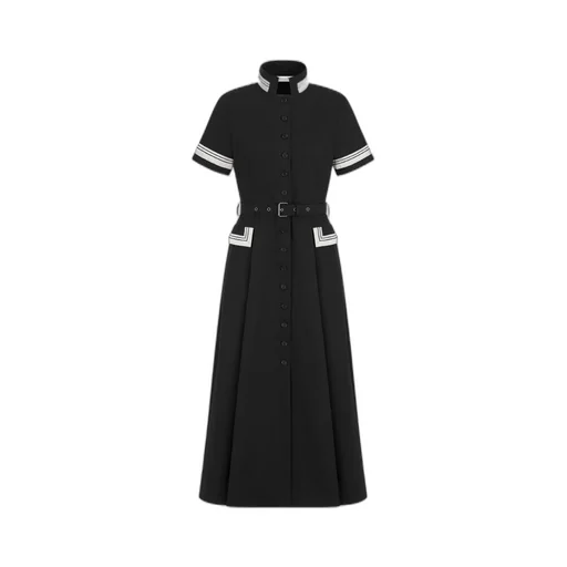 Mid-Length Flared Shirtdress