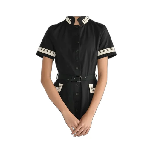Mid-Length Flared Shirtdress