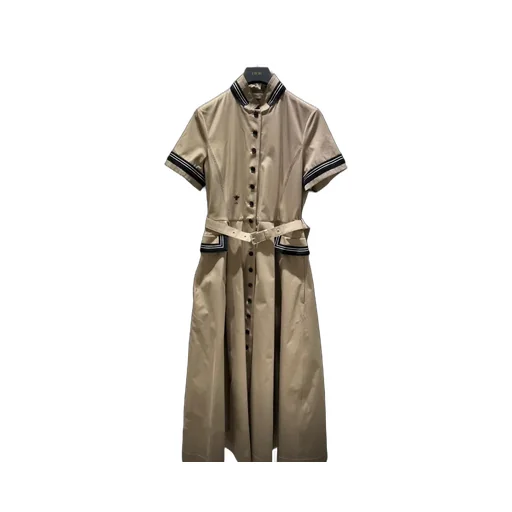 Mid-Length Flared Shirtdress