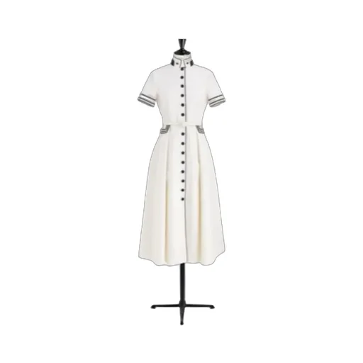 Mid-Length Belted Shirtdress