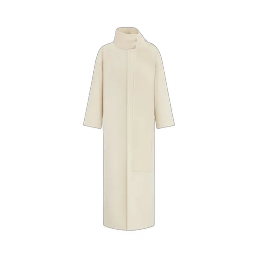 Coat With Scarf Collar