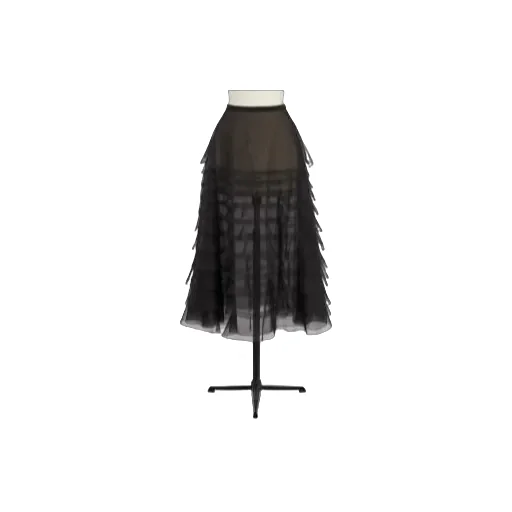 Mid-Length Ruffled Skirt