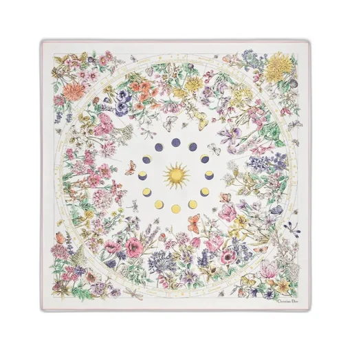 Astral Flowers 90 Square Scarf