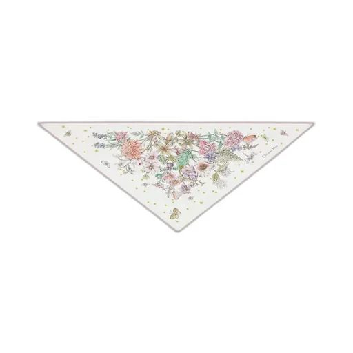 Dior Zodiac Flowers Triangle Scarf