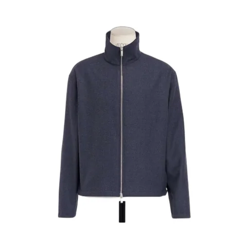 Drawstring Detailed Zip-Up Jacket