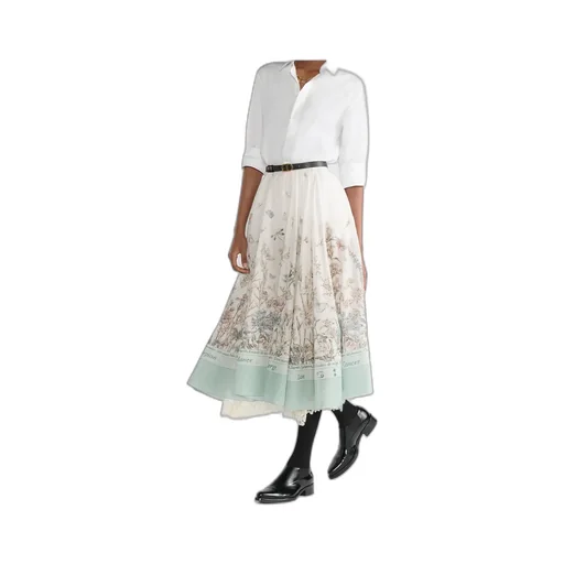 Mid-Length Flared Skirt