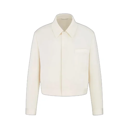 Jacket With Spread Collar