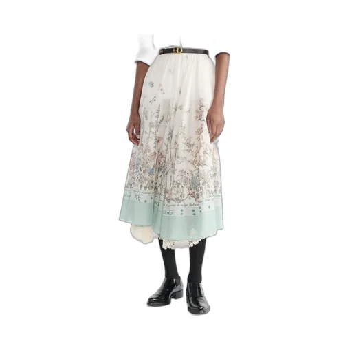 Mid-Length Flared Skirt