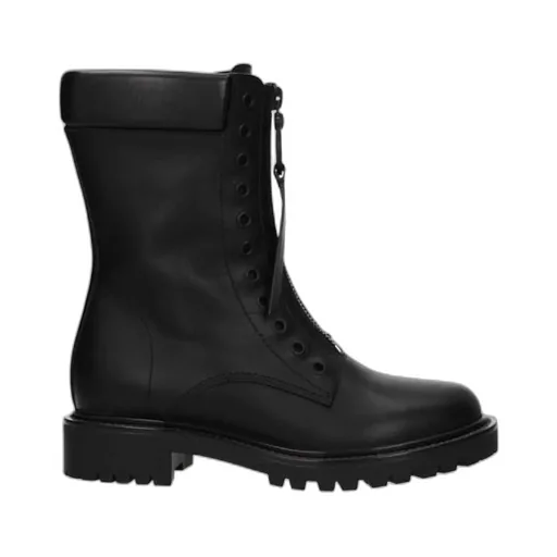 Zip-Up Combat Boots