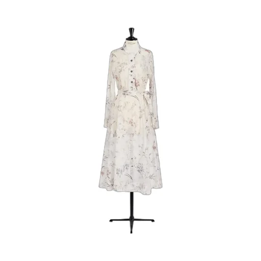 Mid-Length Belted Dress