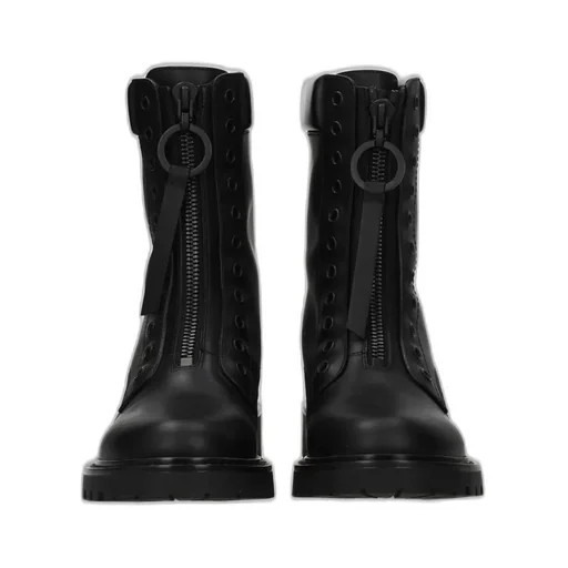 Zip-Up Combat Boots