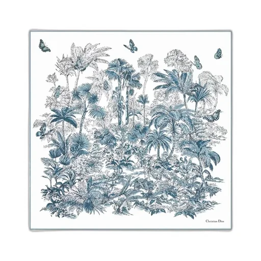 Dioriviera Toile De Jouy Palms 90 Square Scarf