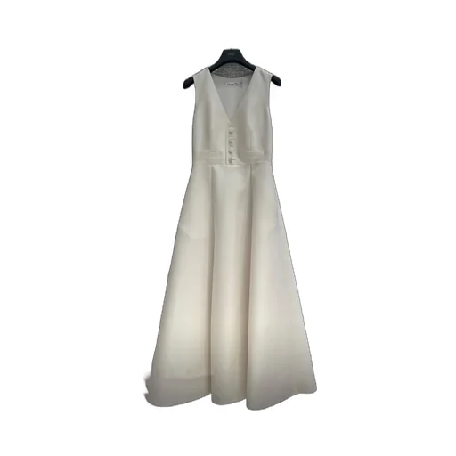 Mid-Length Flared Dress With Belt