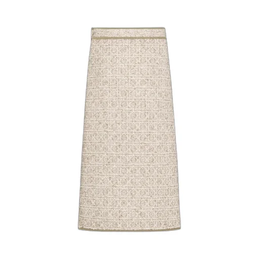 Mid-Length Macrocannage Straight Skirt
