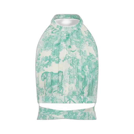 Allover Floral Printed Halterneck Top