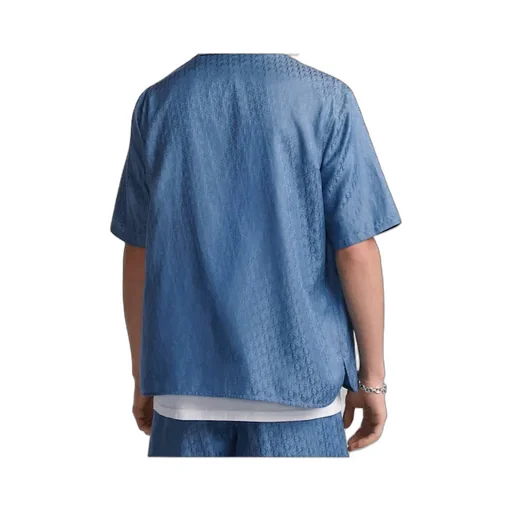 All-Over Logo Patterned Short-Sleeved Shirt